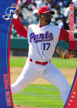 2008 Grandstand Stockton Ports #28 Henry Rodriguez Front