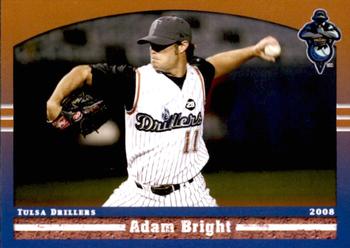 2008 Grandstand Tulsa Drillers #2 Adam Bright Front