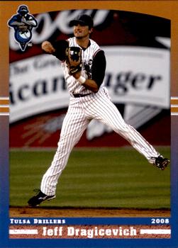 2008 Grandstand Tulsa Drillers #6 Jeff Dragicevich Front