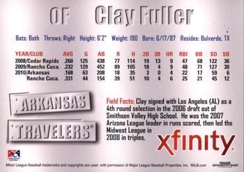 2011 Grandstand Arkansas Travelers #NNO Clay Fuller Back