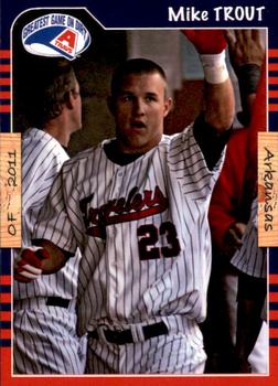 2011 Grandstand Arkansas Travelers #NNO Mike Trout Front