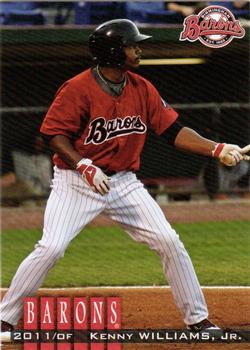 2011 Grandstand Birmingham Barons #NNO Kenny Williams Jr. Front