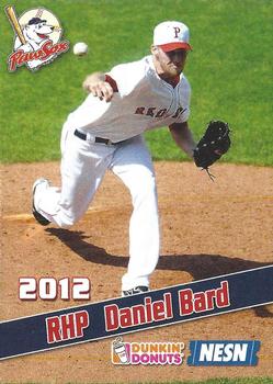 2012 Dunkin' Donuts Pawtucket Red Sox #4 Daniel Bard Front