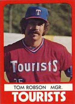 1980 TCMA Asheville Tourists #2 Tom Robson Front