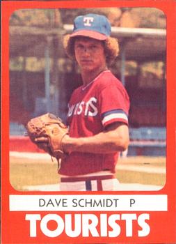 1980 TCMA Asheville Tourists #25 Dave Schmidt Front