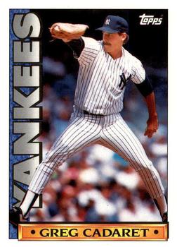 1990 Topps TV New York Yankees #7 Greg Cadaret Front