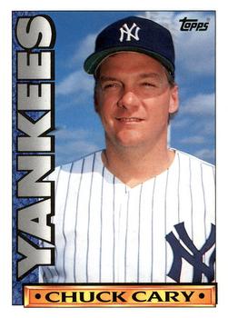 1990 Topps TV New York Yankees #8 Chuck Cary Front