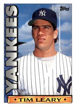 1990 Topps TV New York Yankees #12 Tim Leary Front