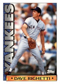 1990 Topps TV New York Yankees #18 Dave Righetti Front
