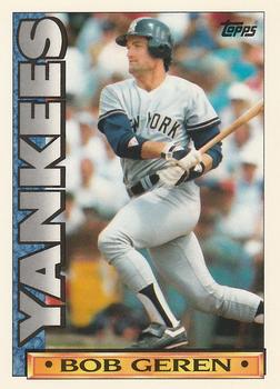 1990 Topps TV New York Yankees #21 Bob Geren Front