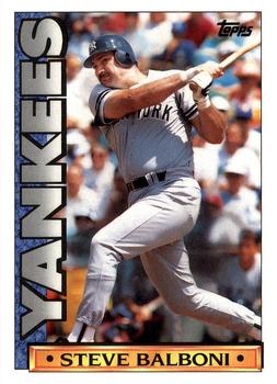 1990 Topps TV New York Yankees #22 Steve Balboni Front