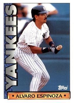 1990 Topps TV New York Yankees #24 Alvaro Espinoza Front
