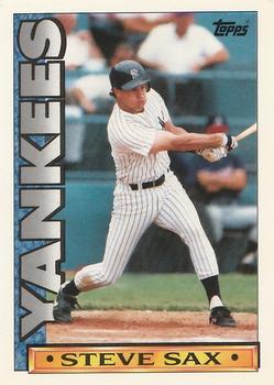 1990 Topps TV New York Yankees #26 Steve Sax Front