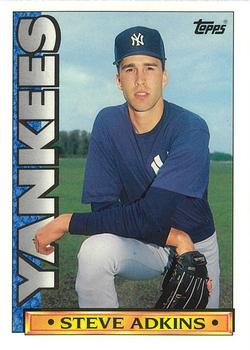 1990 Topps TV New York Yankees #35 Steve Adkins Front