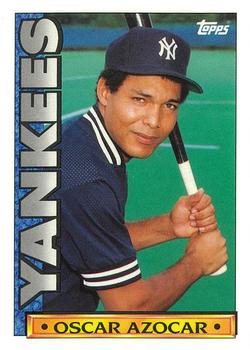1990 Topps TV New York Yankees #36 Oscar Azocar Front