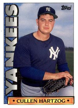 1990 Topps TV New York Yankees #45 Cullen Hartzog Front