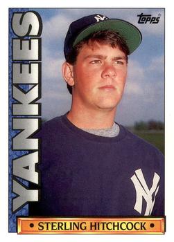 1990 Topps TV New York Yankees #46 Sterling Hitchcock Front
