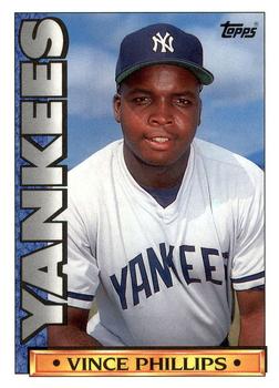 1990 Topps TV New York Yankees #57 Vince Phillips Front