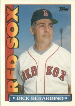 1990 Topps TV Boston Red Sox #2 Dick Berardino Front