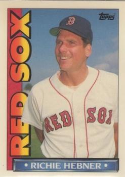 1990 Topps TV Boston Red Sox #5 Richie Hebner Front