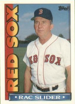 1990 Topps TV Boston Red Sox #6 Rac Slider Front