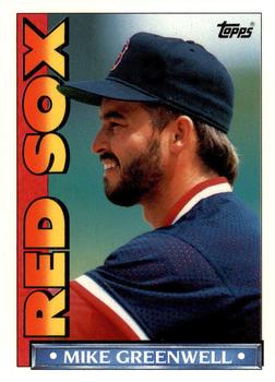 1990 Topps TV Boston Red Sox #30 Mike Greenwell Front