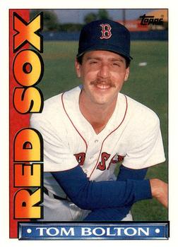 1990 Topps TV Boston Red Sox #38 Tom Bolton Front