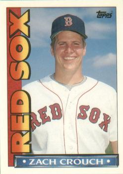 1990 Topps TV Boston Red Sox #40 Zach Crouch Front