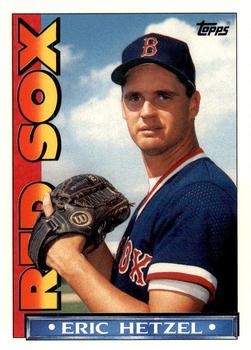 1990 Topps TV Boston Red Sox #45 Eric Hetzel Front