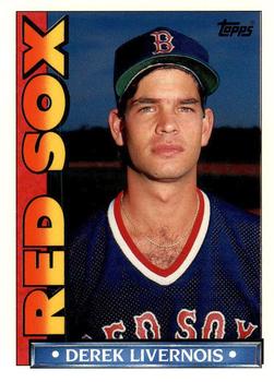 1990 Topps TV Boston Red Sox #50 Derek Livernois Front