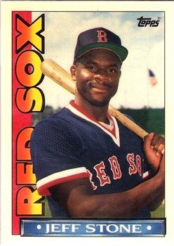 1990 Topps TV Boston Red Sox #61 Jeff Stone Front