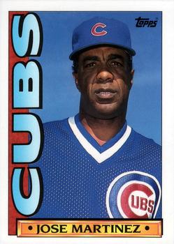 1990 Topps TV Chicago Cubs #4 Jose Martinez Front