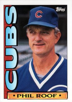1990 Topps TV Chicago Cubs #6 Phil Roof Front