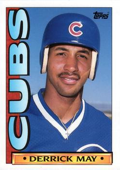 1990 Topps TV Chicago Cubs #53 Derrick May Front