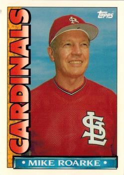 1990 Topps TV St. Louis Cardinals #6 Mike Roarke Front