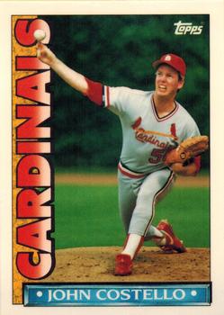 1990 Topps TV St. Louis Cardinals #8 John Costello Front