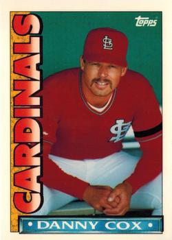 1990 Topps TV St. Louis Cardinals #9 Danny Cox Front