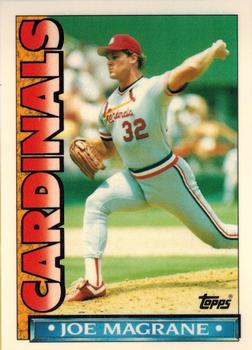 1990 Topps TV St. Louis Cardinals #16 Joe Magrane Front