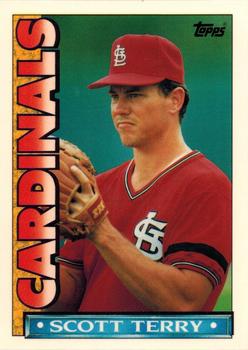 1990 Topps TV St. Louis Cardinals #19 Scott Terry Front