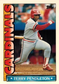 1990 Topps TV St. Louis Cardinals #28 Terry Pendleton Front