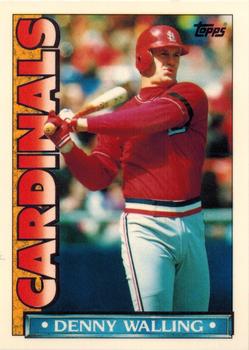 1990 Topps TV St. Louis Cardinals #30 Denny Walling Front