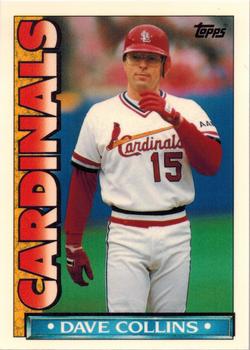 1990 Topps TV St. Louis Cardinals #33 Dave Collins Front