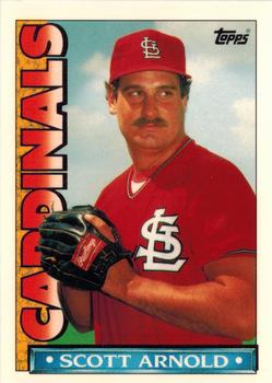 1990 Topps TV St. Louis Cardinals #38 Scott Arnold Front