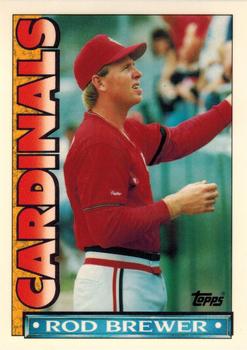 1990 Topps TV St. Louis Cardinals #39 Rod Brewer Front