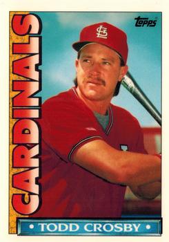 1990 Topps TV St. Louis Cardinals #44 Todd Crosby Front