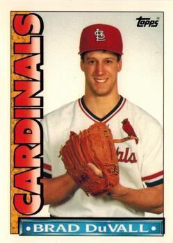 1990 Topps TV St. Louis Cardinals #45 Brad DuVall Front