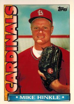 1990 Topps TV St. Louis Cardinals #52 Mike Hinkle Front