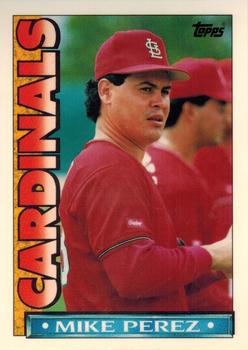 1990 Topps TV St. Louis Cardinals #60 Mike Perez Front