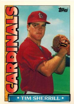 1990 Topps TV St. Louis Cardinals #63 Tim Sherrill Front
