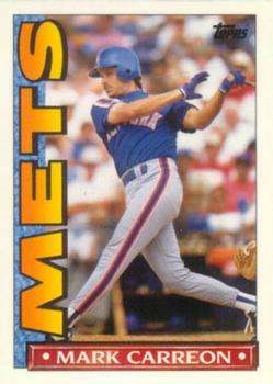 1990 Topps TV New York Mets #30 Mark Carreon Front
